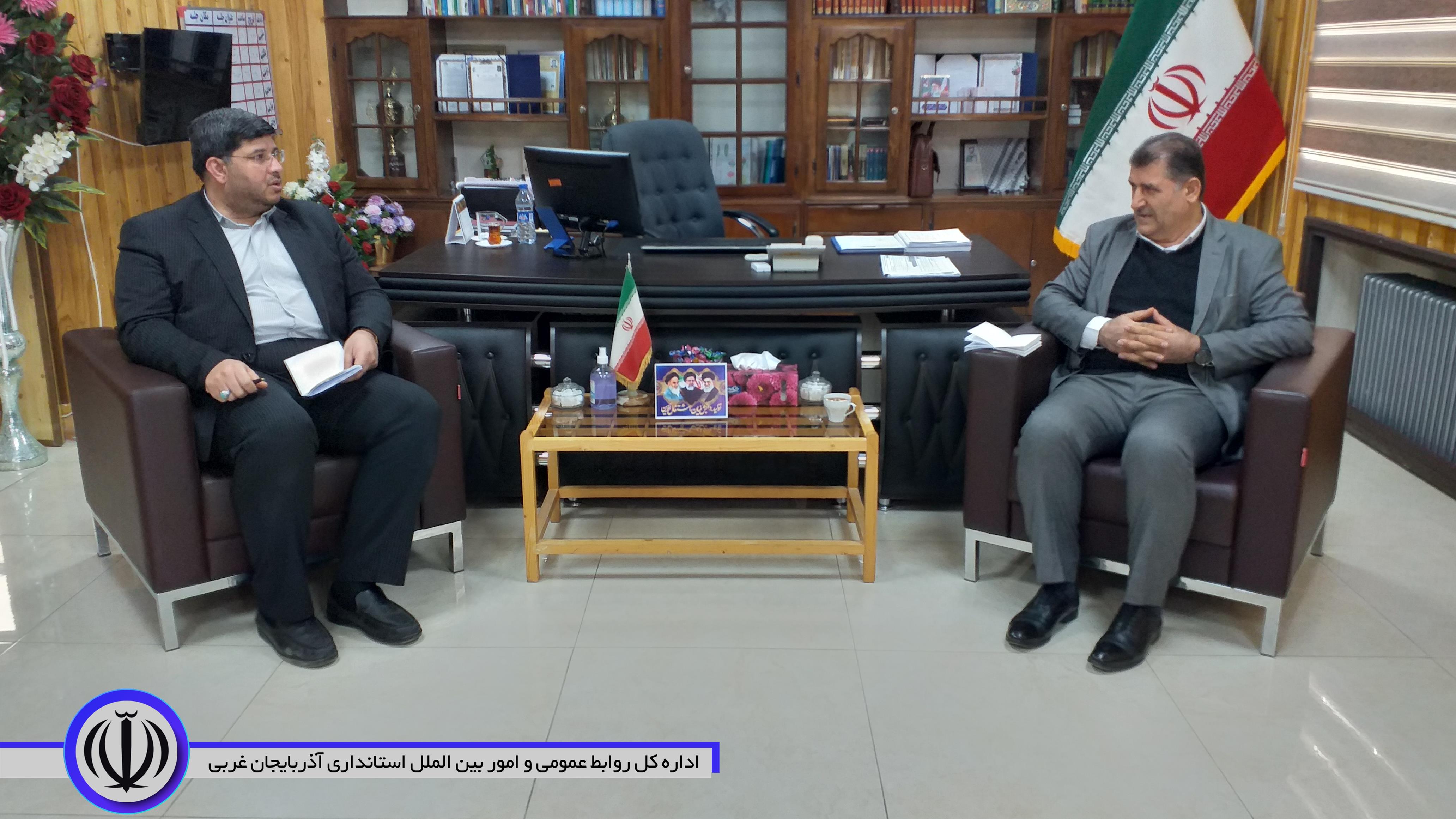 دیدار مدیرکل حفاظت محیط زیست استان آذربایجان غربی با فرماندار اشنویه