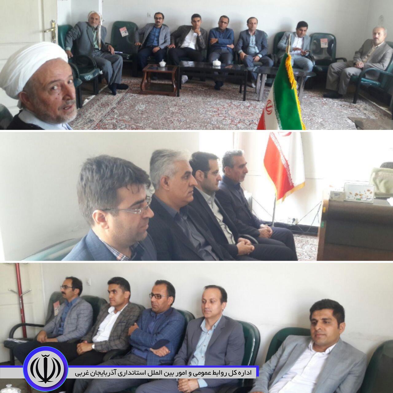 دیدار فرماندار اشنویه و تعدادی از مسئولان با امام جمعه اشنویه