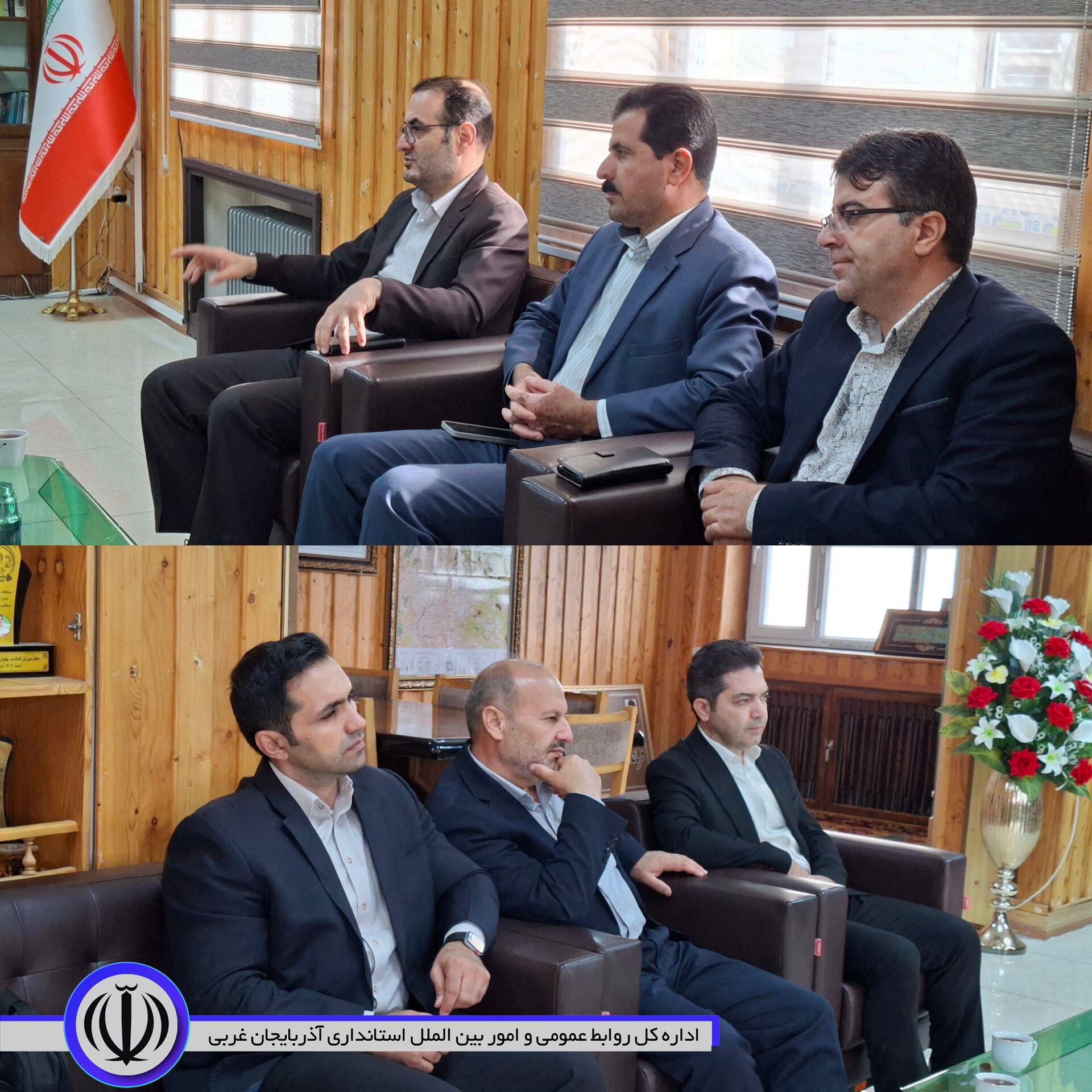 بررسی شاخص‌های ارزیابی حوزه‌ها و کارشناسان در دیدار معاون مدیرکل بازرسی ، مدیریت عملکرد و امور حقوقی استانداری با فرماندار اشنویه