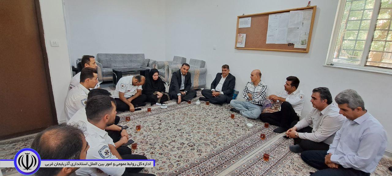 تجلیل فرماندار شهرستان اشنویه از کارشناسان فوریت های پزشکی 115