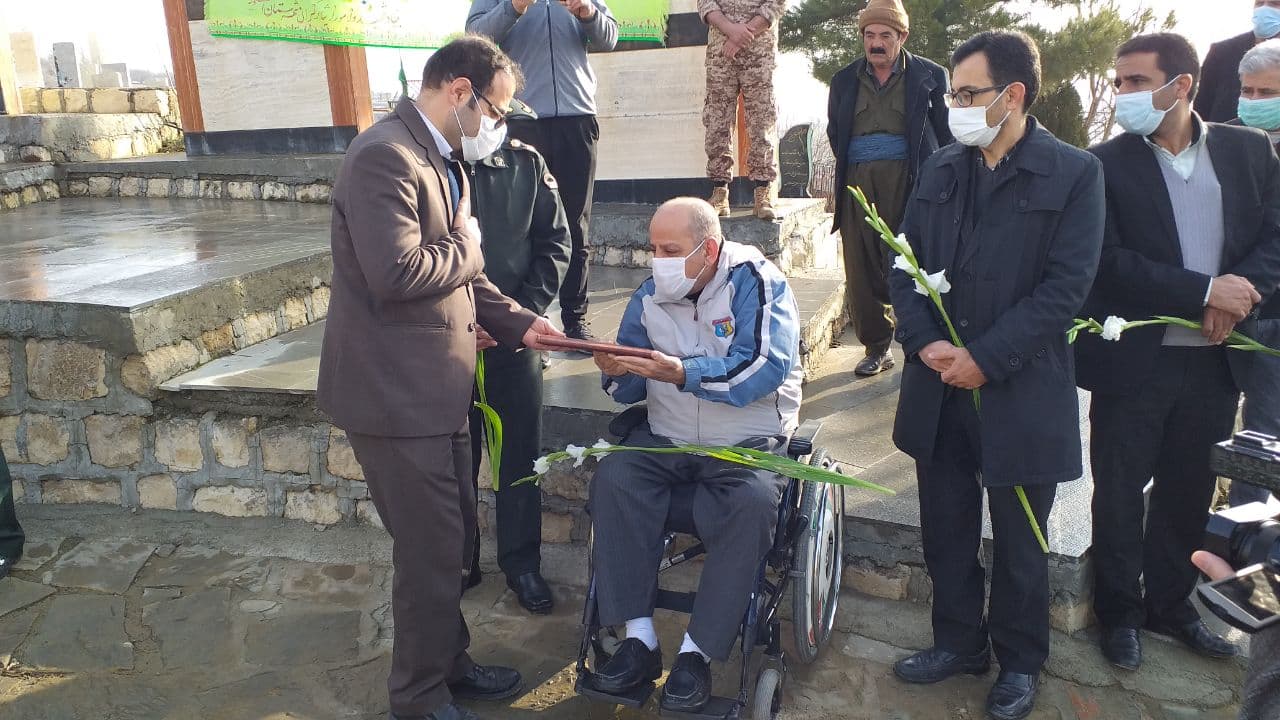 در پنجمین روز از دهه مبارک فجر: تجلیل از جانباز سرافراز و قهرمان ملی آقای حسن جانفشان