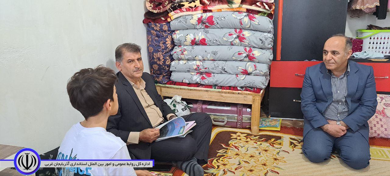 دیدار فرماندار شهرستان اشنویه با خانواده های محرومین بمناسبت ماه مبارک رمضان