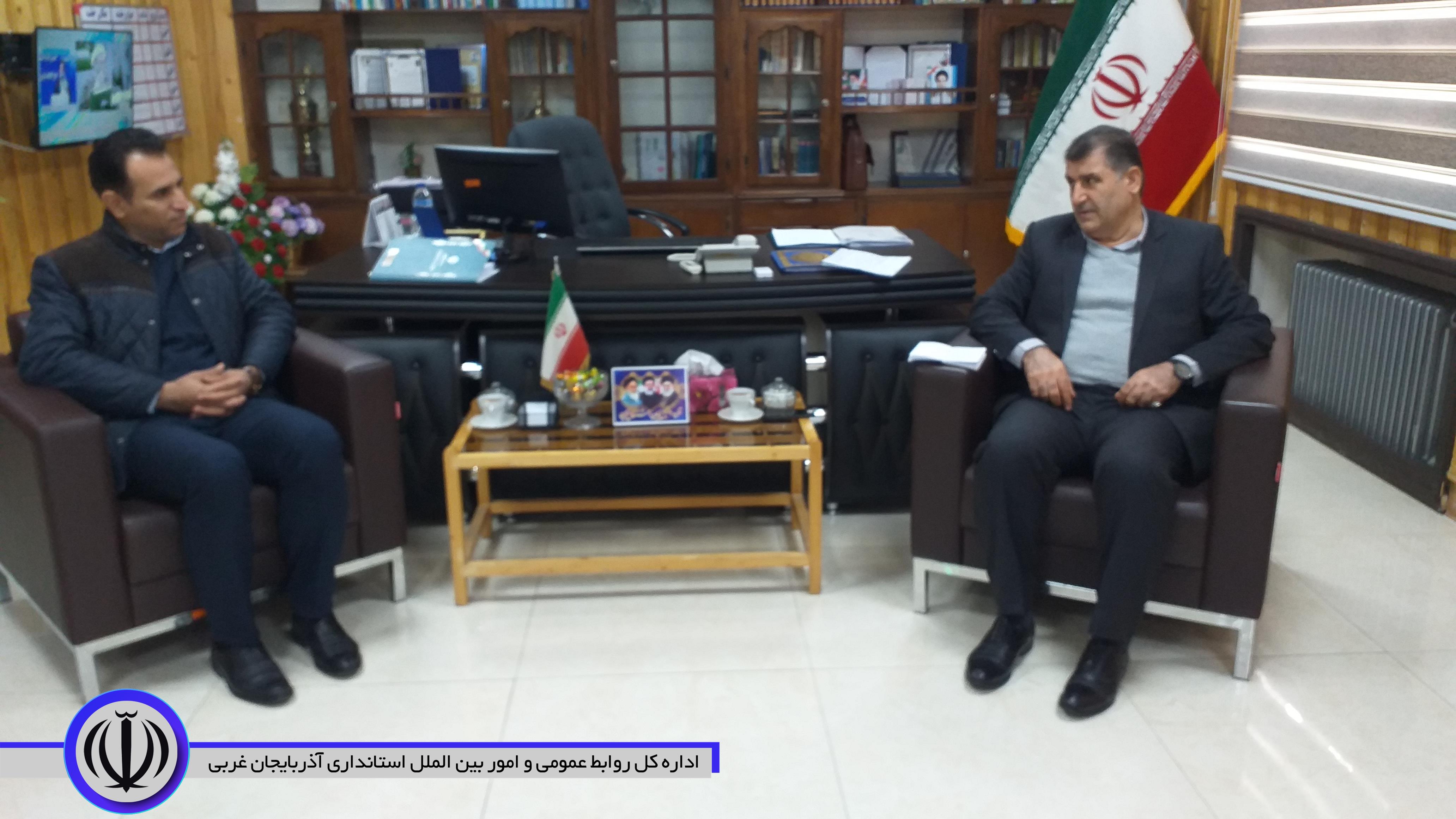دیدار مدیرکل ورزش و جوانان استان با فرماندار اشنویه