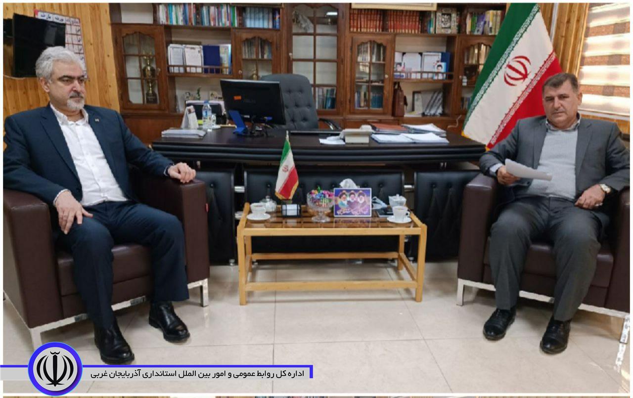 دیدار مدیرعامل بانک صادرات استان با فرماندار اشنویه