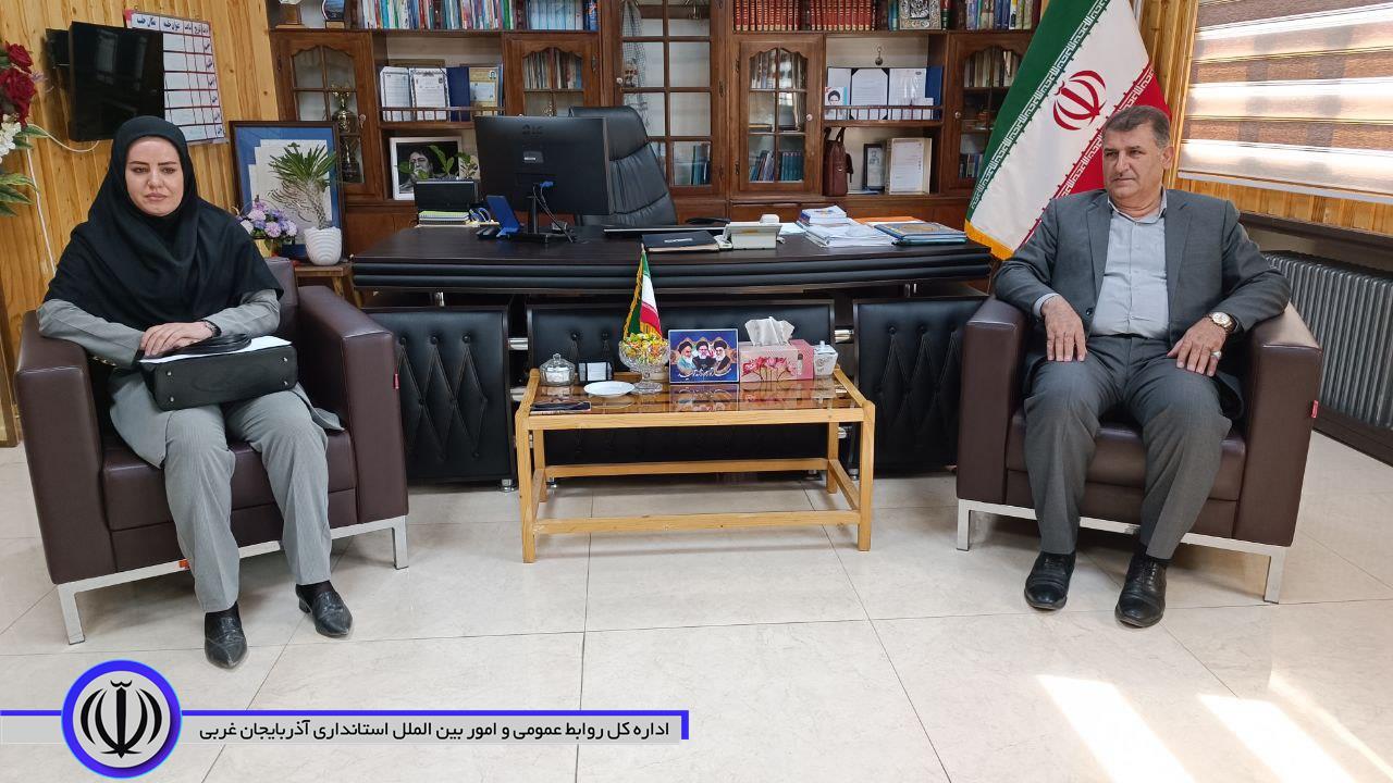 دیدار رئیس اداره میراثفرهنگی ، گردشگری و صنایع دستی شهرستان با فرماندار