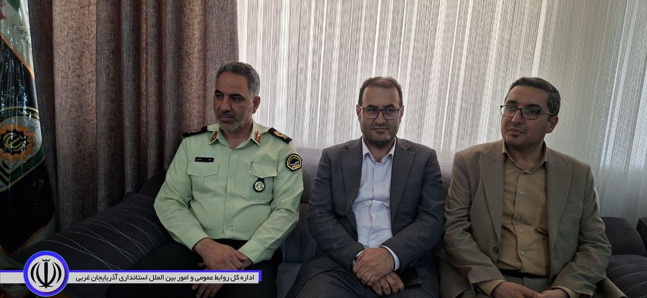 دیدار مسئولان و معتمدان اشنویه با فرمانده جدید انتظامی آذربایجان‌غربی