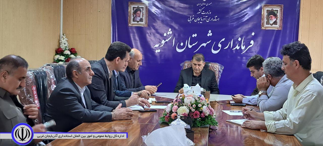 جلسه کارگروه تامین مسکن روستایی و بررسی بافت های فرسوده شهر نالوس به ریاست سید علی ترابی فرماندار شهرستان اشنویه