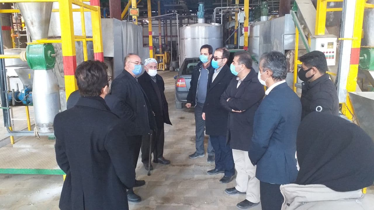 بازدید "دکتر مام عزیزی" فرماندار اشنویه  از کارخانه کلوگز شیرین در شهرک صنعتی اشنویه