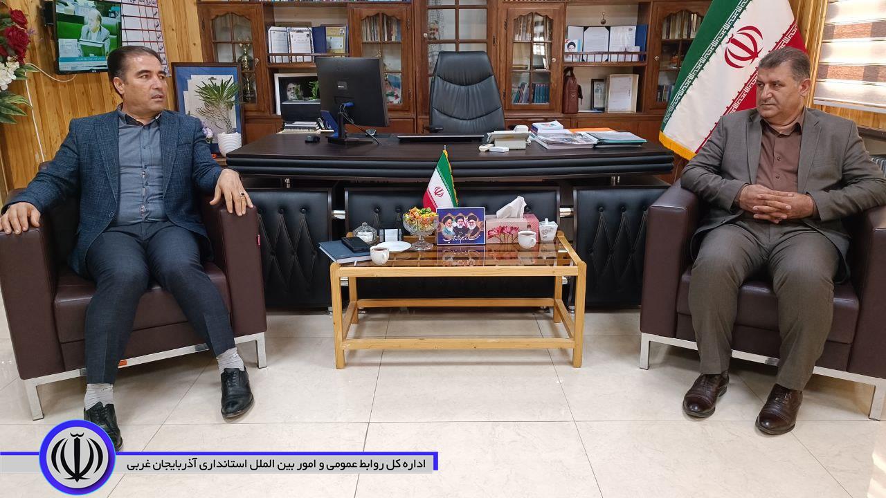 دیدار معاون مدیر کل اداره امور مالیات و دارایی استان با فرماندار اشنویه