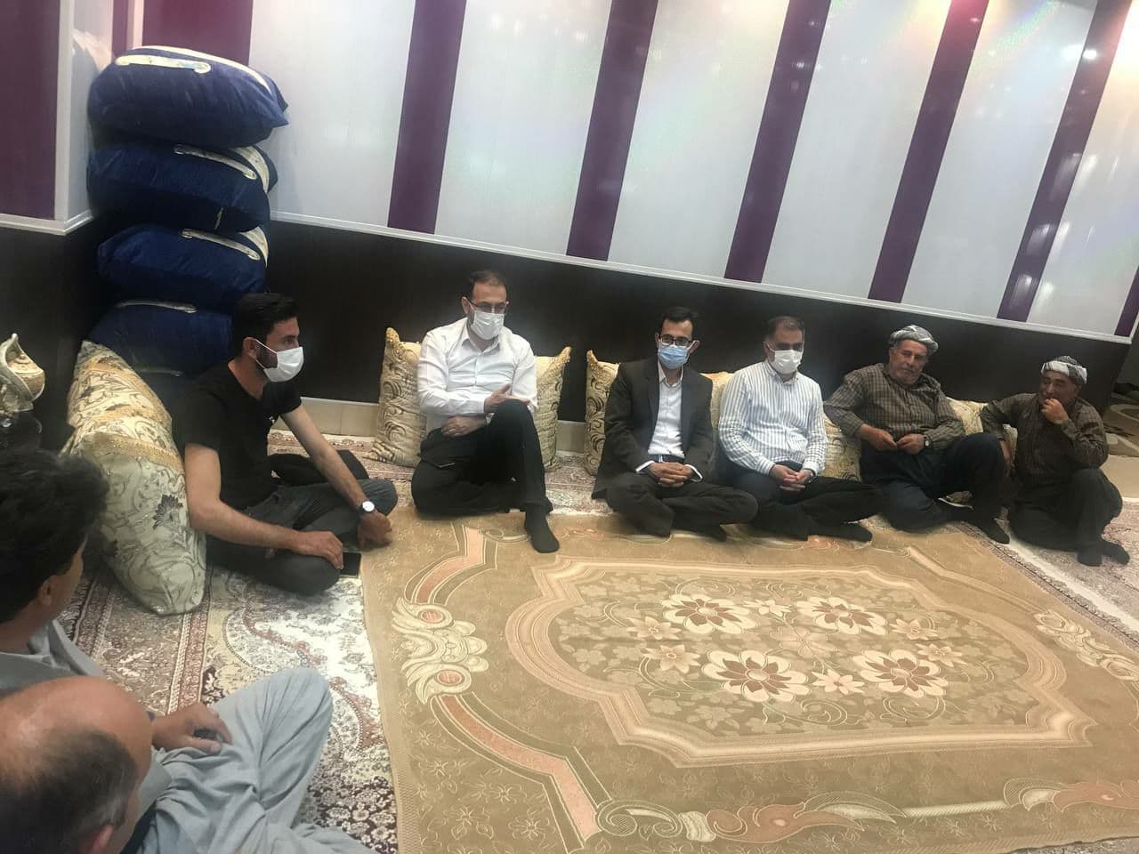 بازدید فرماندار اشنویه از روستای شیوه بیرو بخش مرکزی