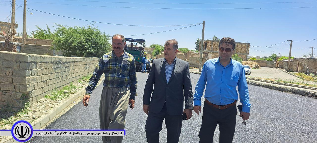 شروع عملیات آسفالت معابر روستای سرگیز