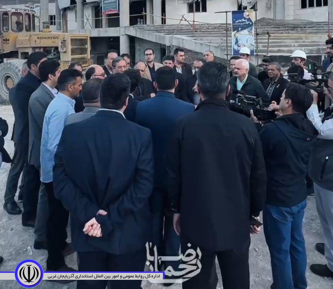رضا رحمانی استاندار آذربایجانغربی از روند احداث بیمارستان 450 تختخوابی شهید بهشتی ارومیه بازدید کرد