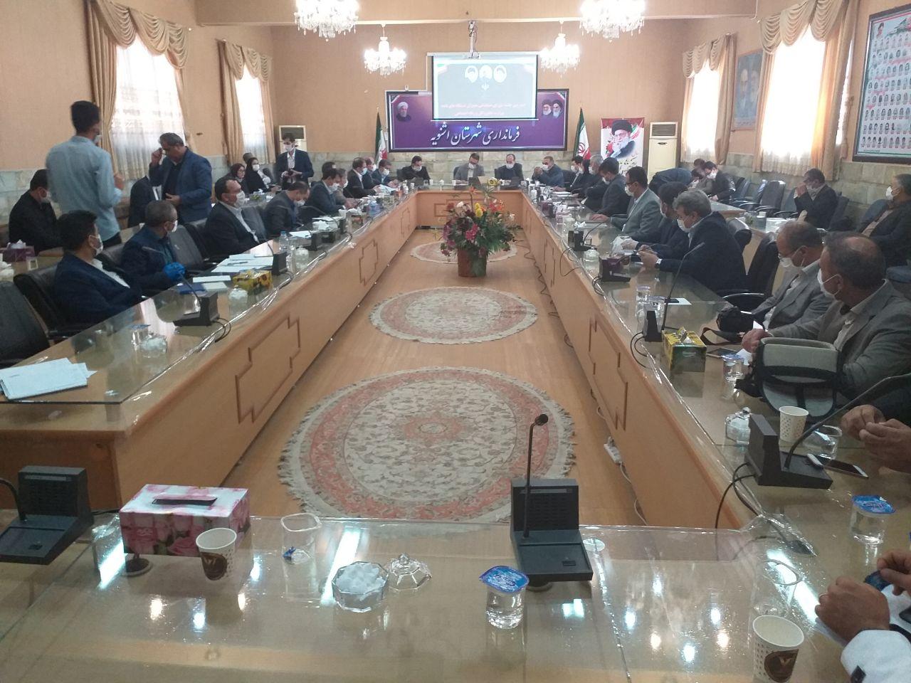 چهارمین جلسه شورای هماهنگی مدیران دستگاه های تابعه وزارت تعاون ، کار و رفاه اجتماعی در فرمانداری اشنویه