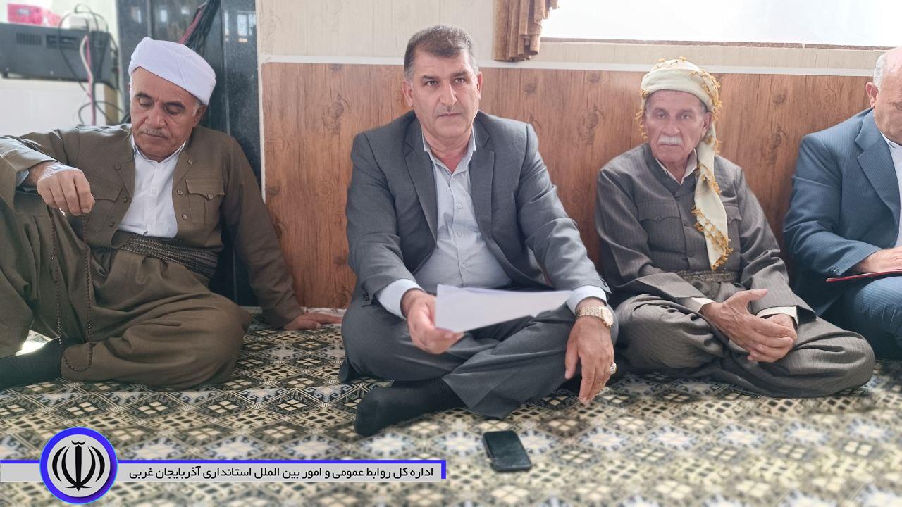 بازدید فرماندار از روستای نلیوان