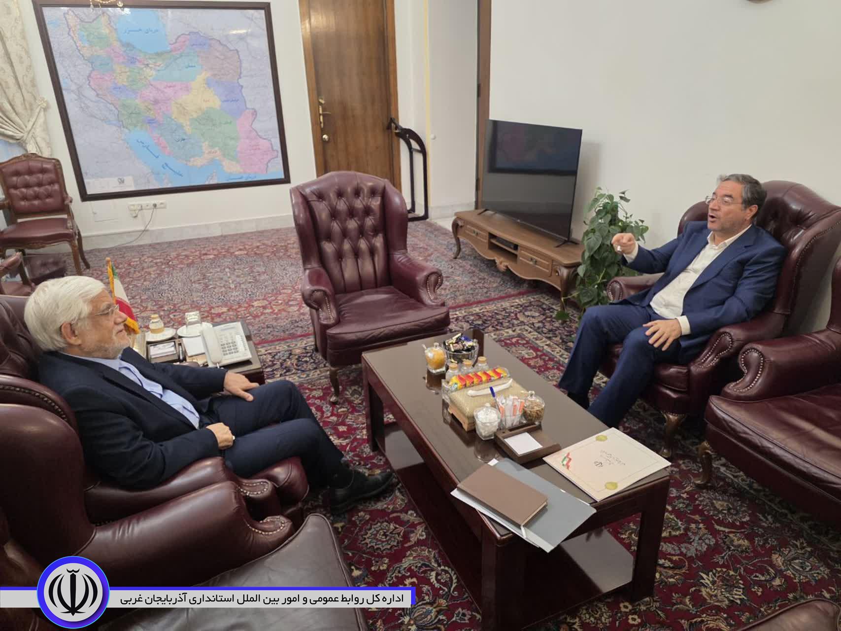 دیدار استاندار آذربایجان‌غربی با معاون اول رئیس‌جمهور و رئیس کارگروه ملی نجات دریاچه ارومیه