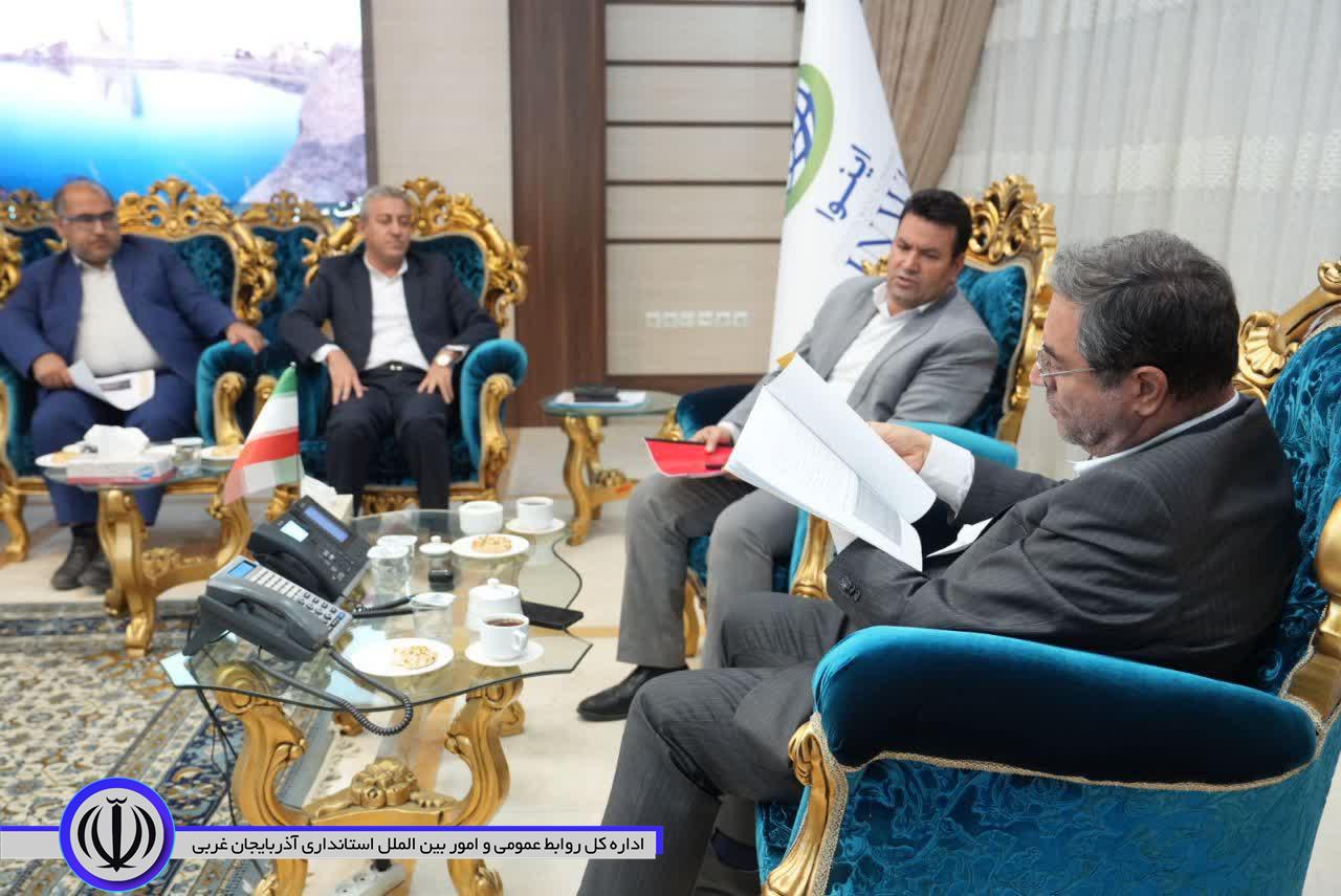 دیدار عضو هیأت‌مدیره شرکت بازآفرینی شهری ایران با استاندار آذربایجان‌غربی