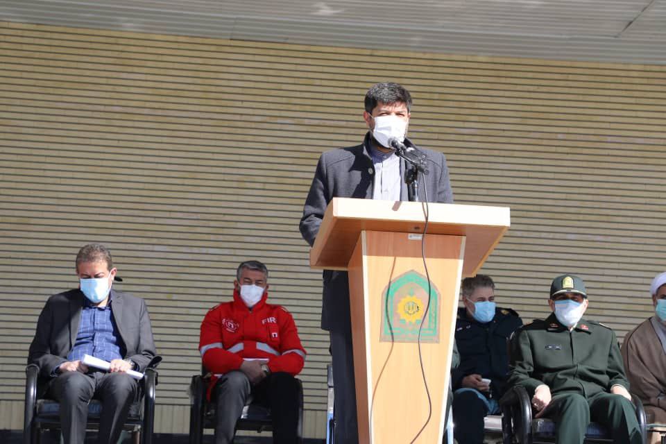 برگزاری مراسم افتتاحیه رزمایش ترافیکی انتظامی طرح نوروزی با حضور سرپرست معاون هماهنگی امور عمرانی استانداری آذربایجان غربی