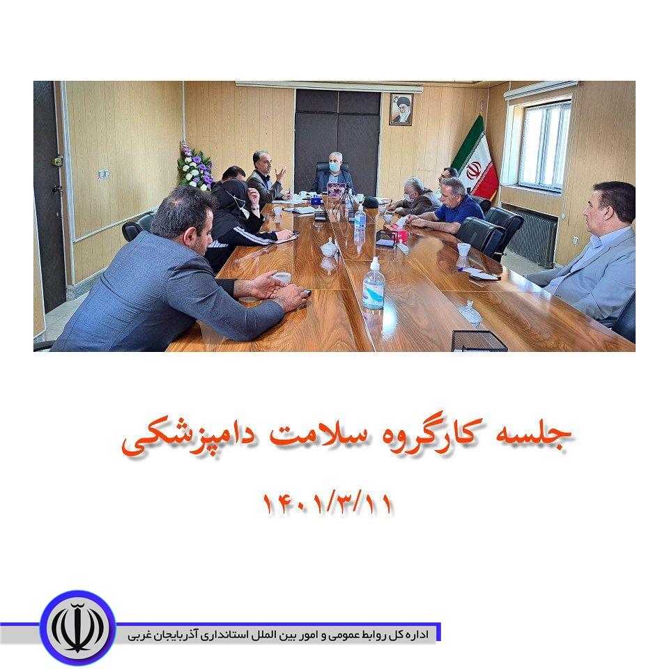 برگزاری جلسه کارگروه سلامت دامپزشکی