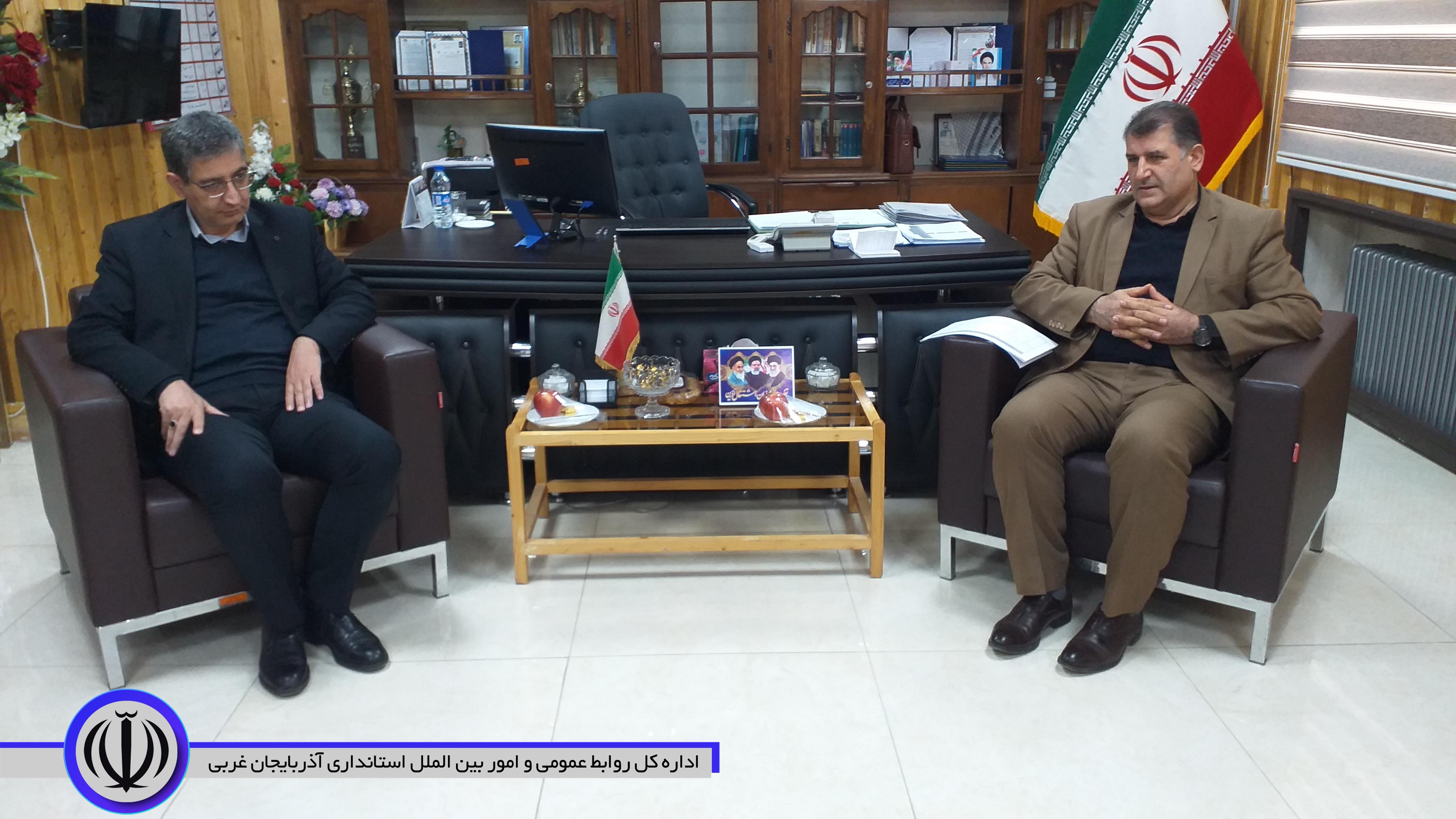 دیدار مدیرکل صنعت، معدن و تجارت استان با فرماندار اشنویه