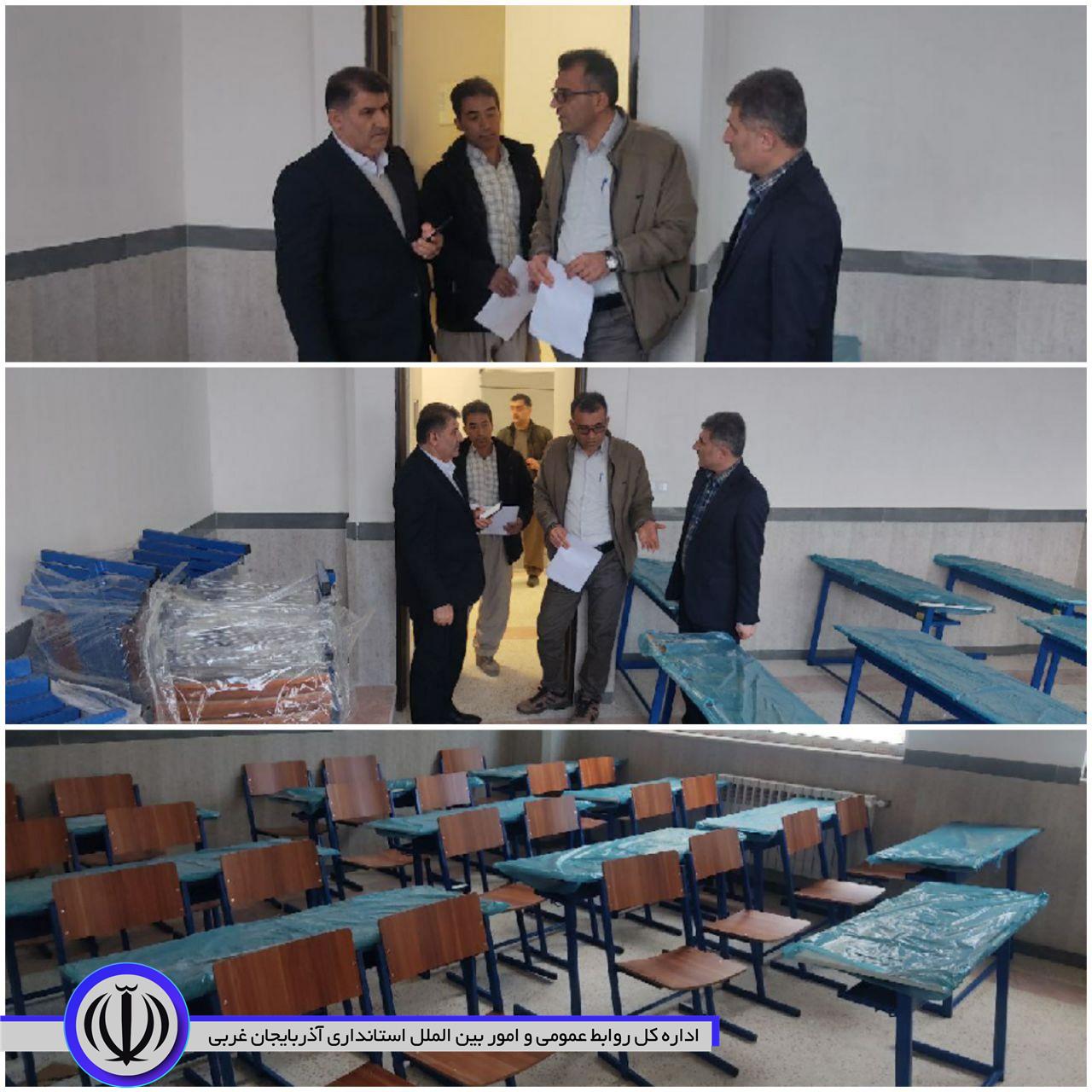 بازدید فرماندار از تجهیز مدرسه قلم چی