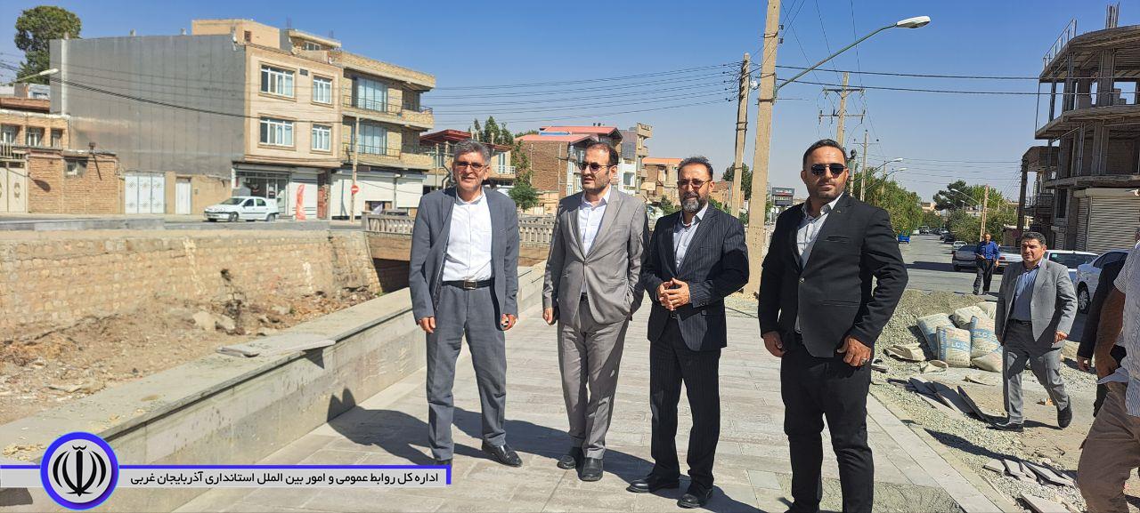 بازدید سرپرست فرمانداری اشنویه از طرح های عمران شهری شهرداری اشنویه