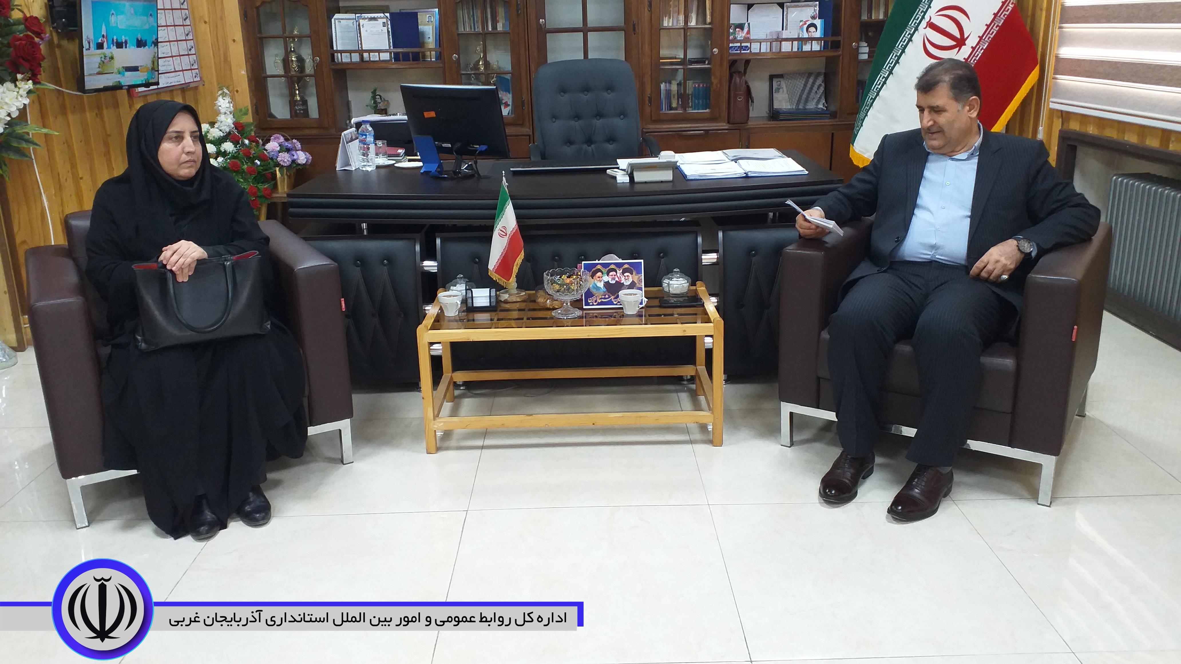 دیدار مدیرکل بهزیستی استان با فرماندار اشنویه