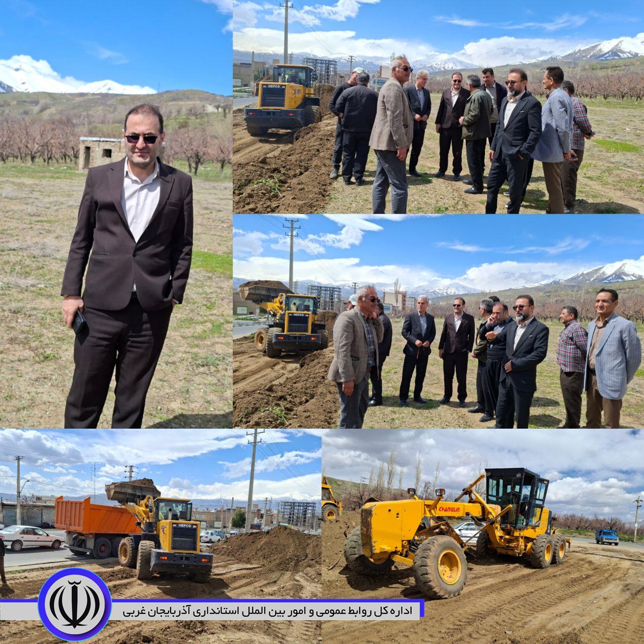 🔹آغاز عملیات تعریض و بازگشایی میدان ورودی اشنویه