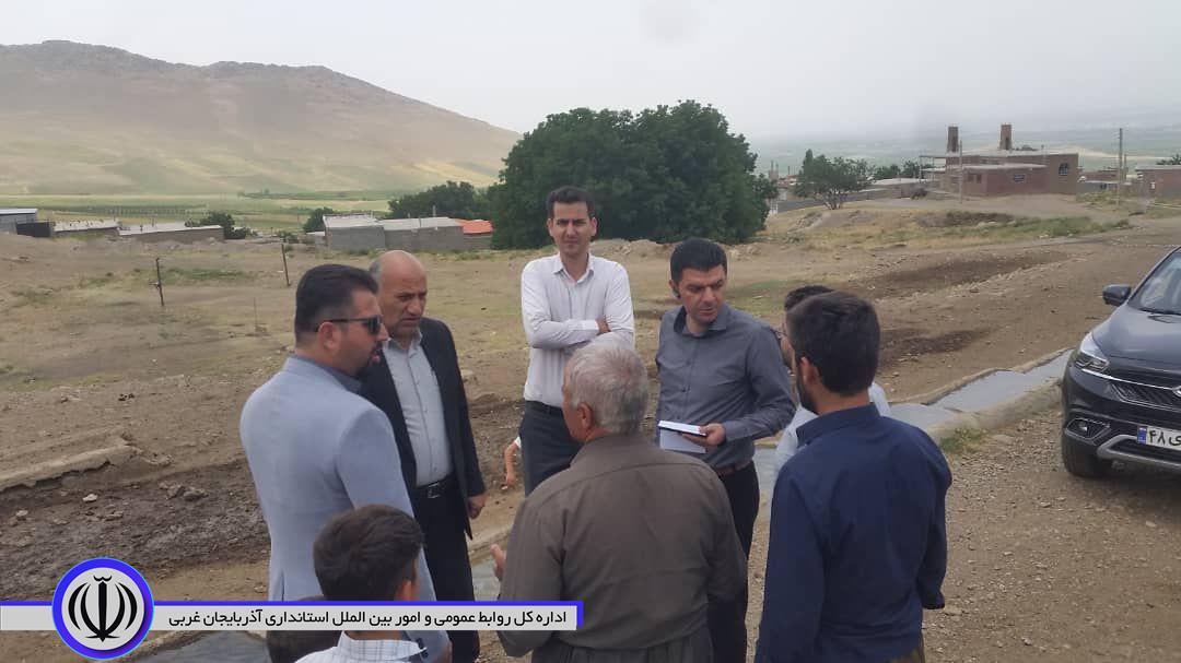 بازدید بخشدار مرکزی از طرح های عمرانی روستاهای بخش مرکزی