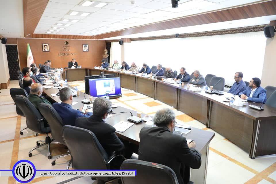 جلسه ستاد اربعین به ریاست محمدصادق معتمدیان استاندار آذربایجانغربی