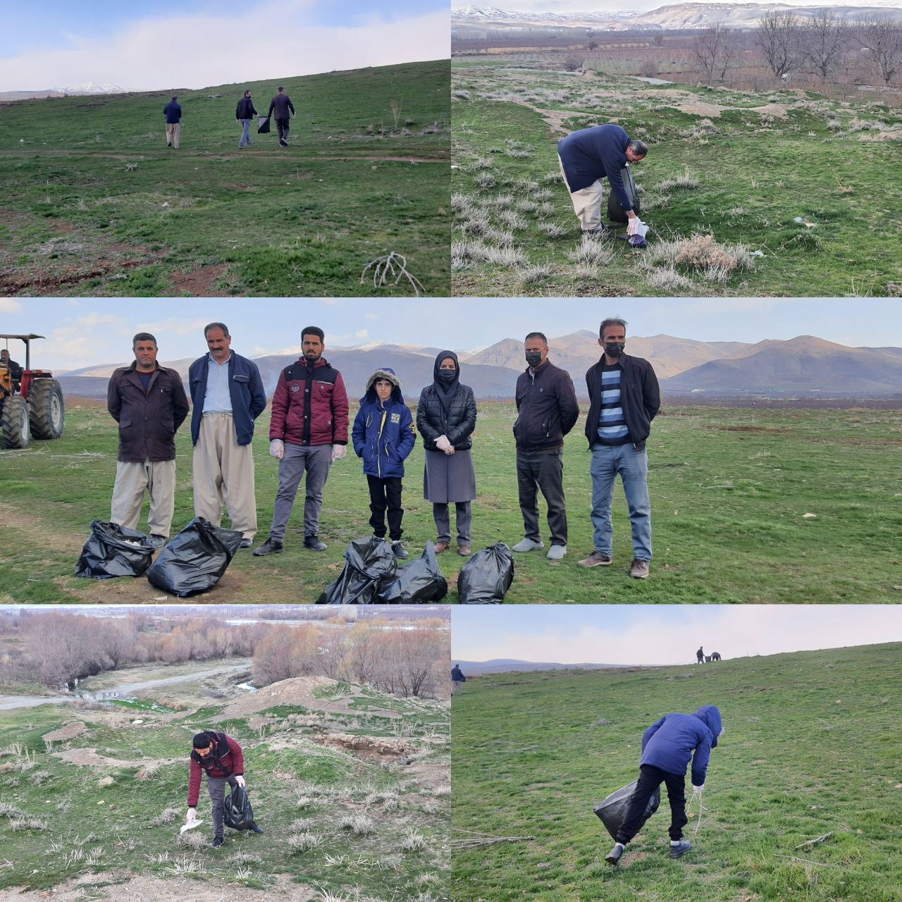 آیین پاکسازی محوطه تاریخی دینخواه با همکاری جوامع محلی  در آستانه فرا رسیدن سال نو