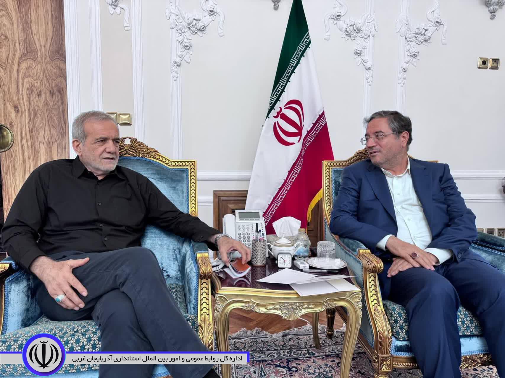 استاندار آذربایجان‌غربی با رئیس جمهور دیدار کرد