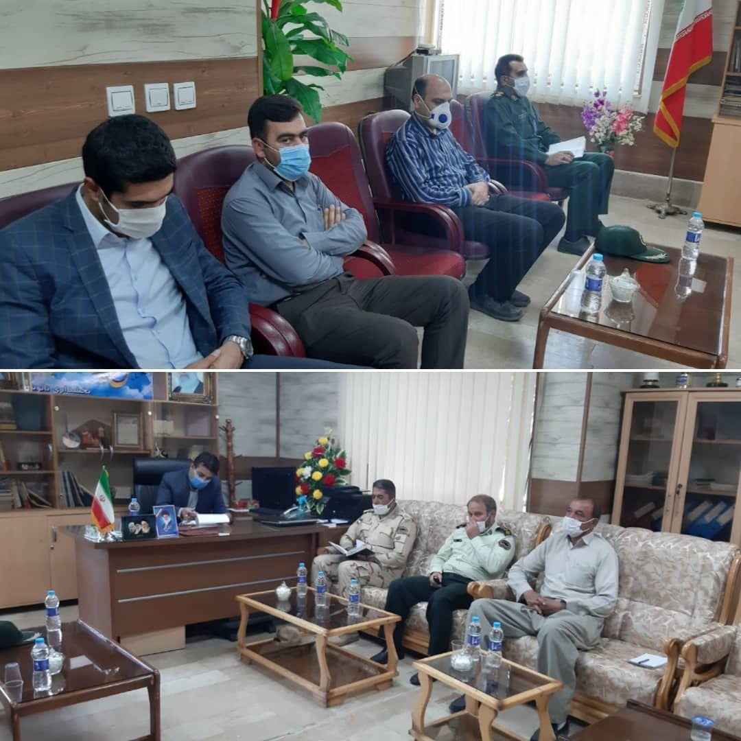 جلسه ستاد فرعی مدیریت بیماری کرونا در بخشداری نالوس