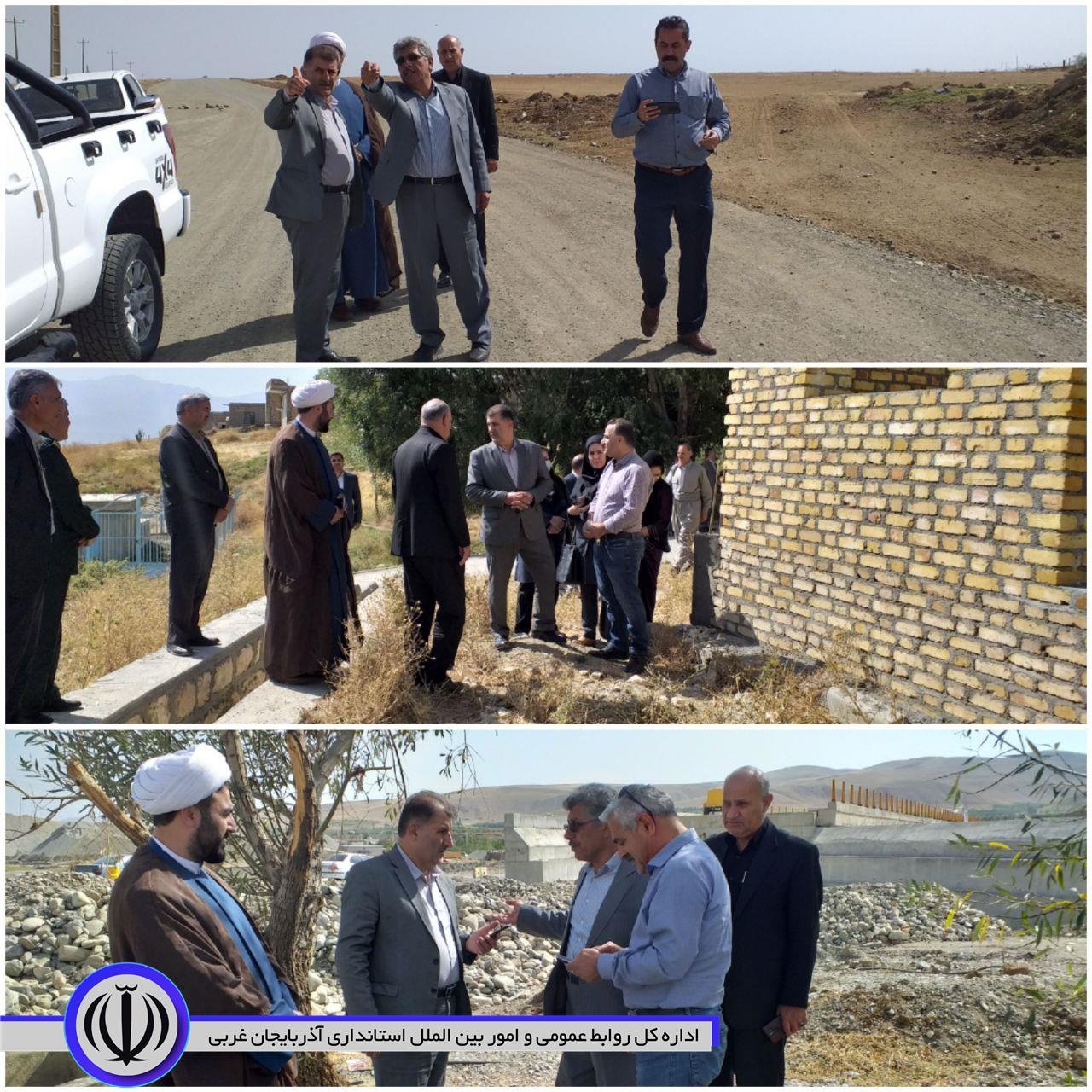 بازدید فرماندار از طرح های عمرانی اشنویه