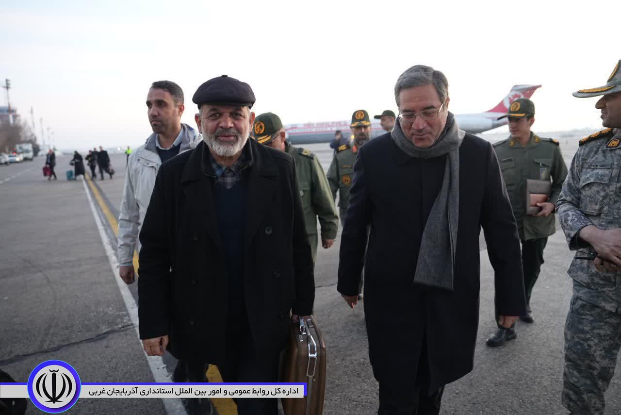 با استقبال استاندار آذربایجان‌غربی؛ جانشین فرمانده کل سپاه پاسداران وارد ارومیه شد