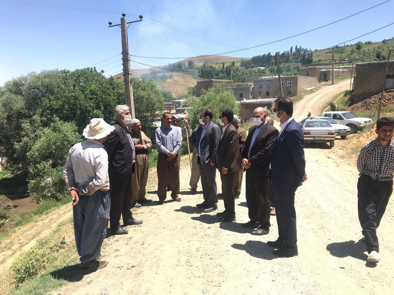بازدید فرماندار محترم از روستای ذمه و دیدار با اهالی بزرگوار‌ روستا