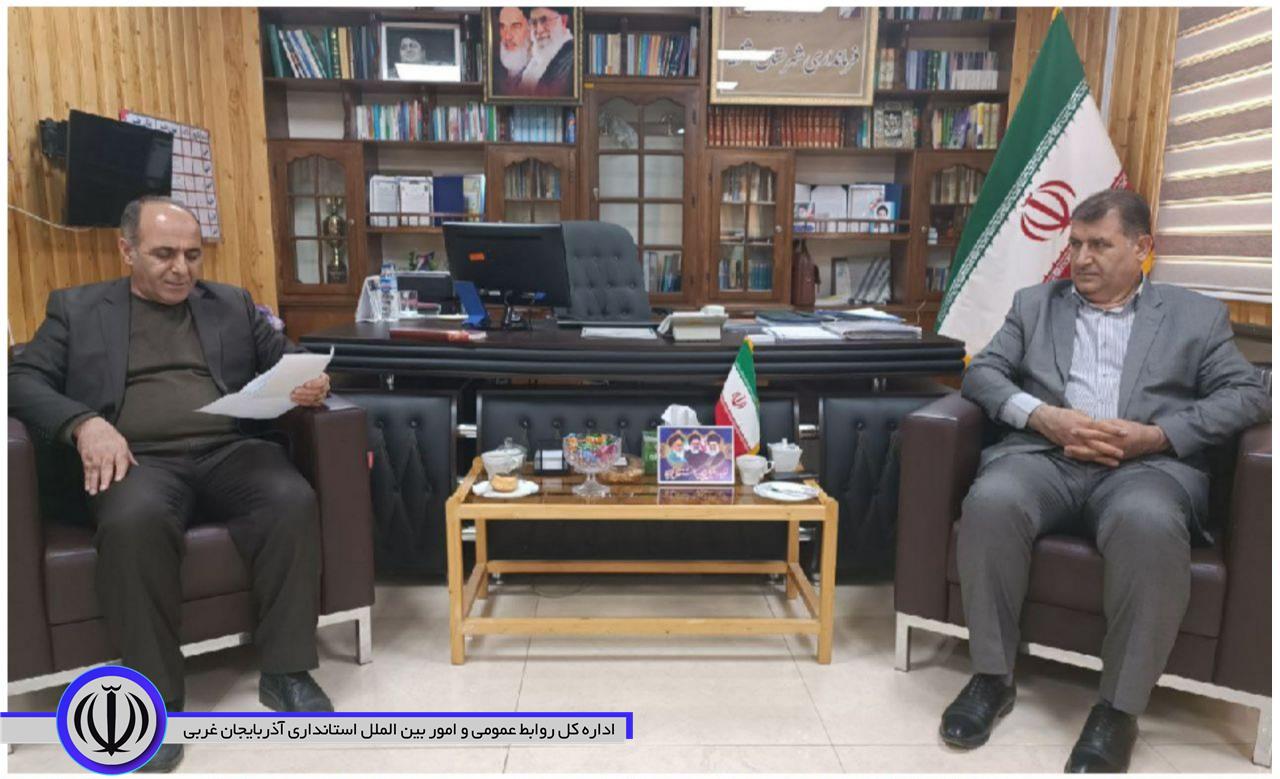 دیدار رئیس کمیته امداد امام خمینی (ره) اشنویه با فرماندار شهرستان