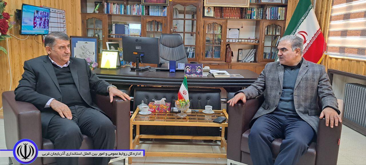 دیدار هادی پاشایی مدیر کل دفتر امور روستایی استانداری آذربایجانغربی با سید علی ترابی فرماندار شهرستان اشنویه