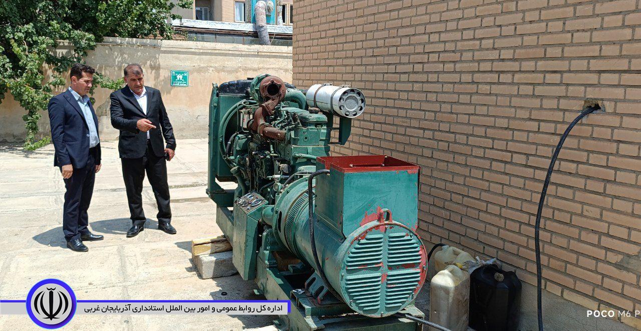 راه اندازی دیزل ژنراتور در مخازن آب شهری
