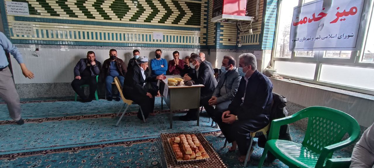 میز خدمت شورای اسلامی و شهرداری اشنویه و پاسخگویی به مطالبات و مشکلات شهروندان در نماز جمعه این هفته، بمناسبت یوم الله 22 بهمن