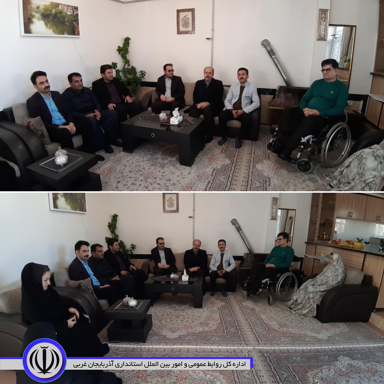دیدار سرپرست فرمانداری اشنویه با خانواده معظم شهید رحیم سوری
