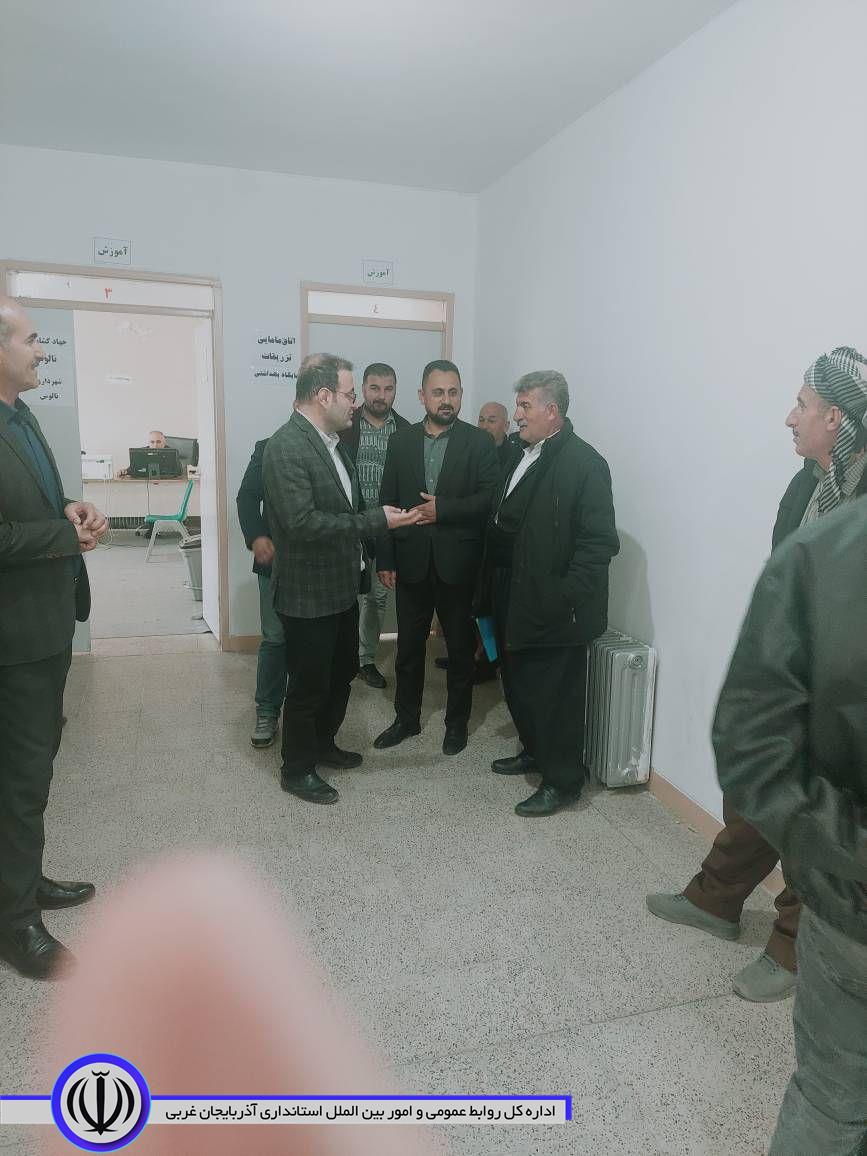 بازدید فرماندار شهرستان اشنویه از بخشداری ، مرکز ترویج جهاد کشاورزی و مرکز بهداشت نالوس و دهیاری نلیوان