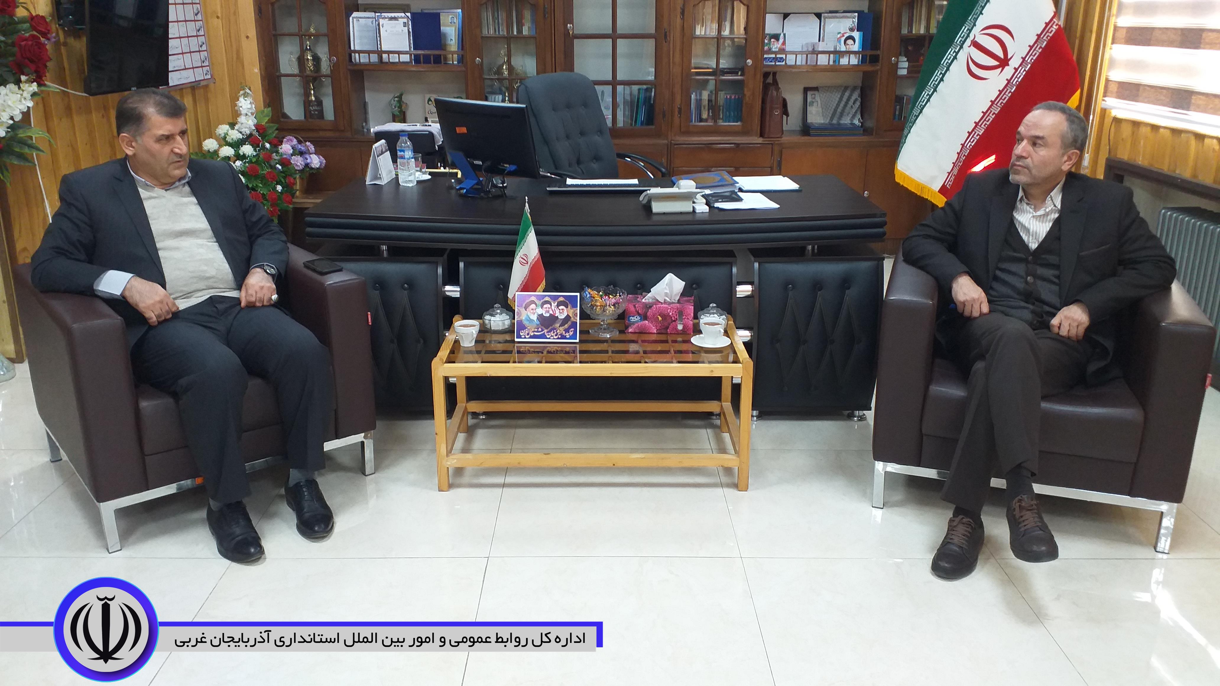 دیدار مدیرکل امور شهری و شوراها استانداری با فرماندار اشنویه