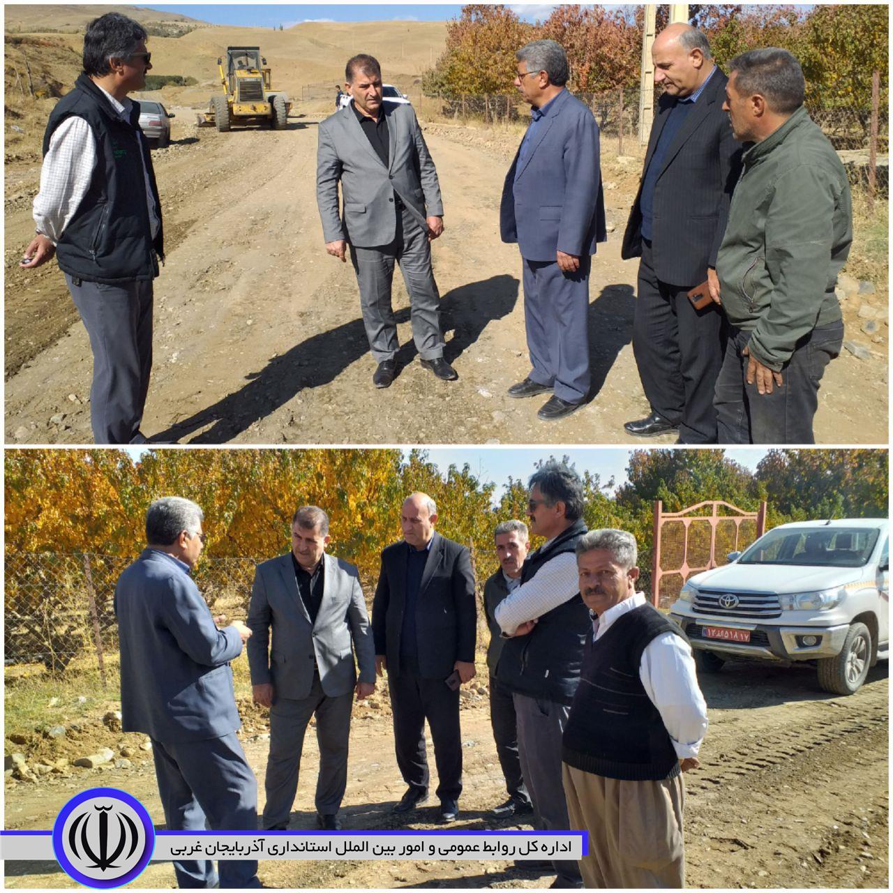 ✴️ بازدید فرماندار از عملیات زیرسازی جاده روستای شاهین آباد