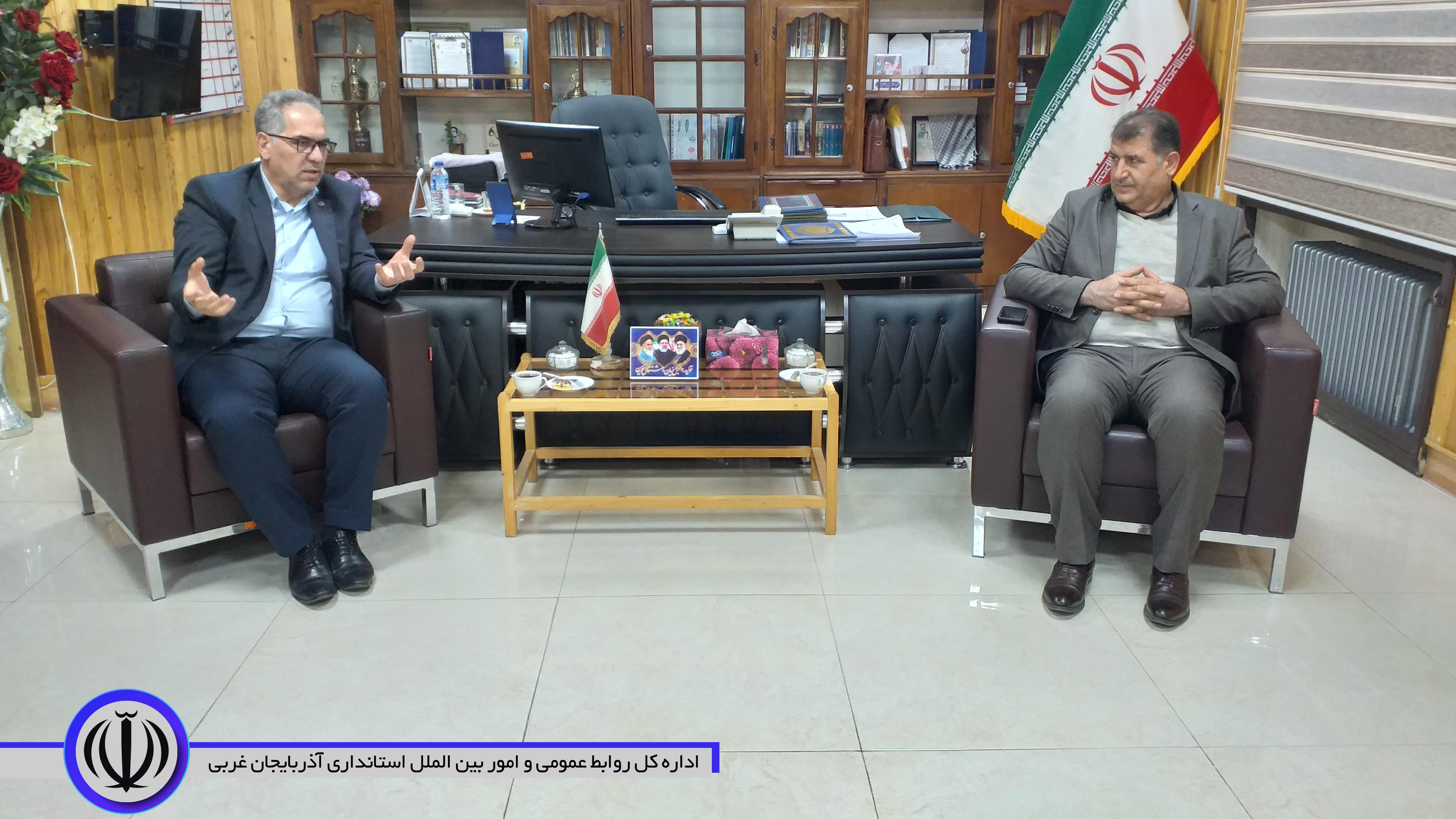 دیدار مدیرکل پست بانک استان با فرماندار اشنویه