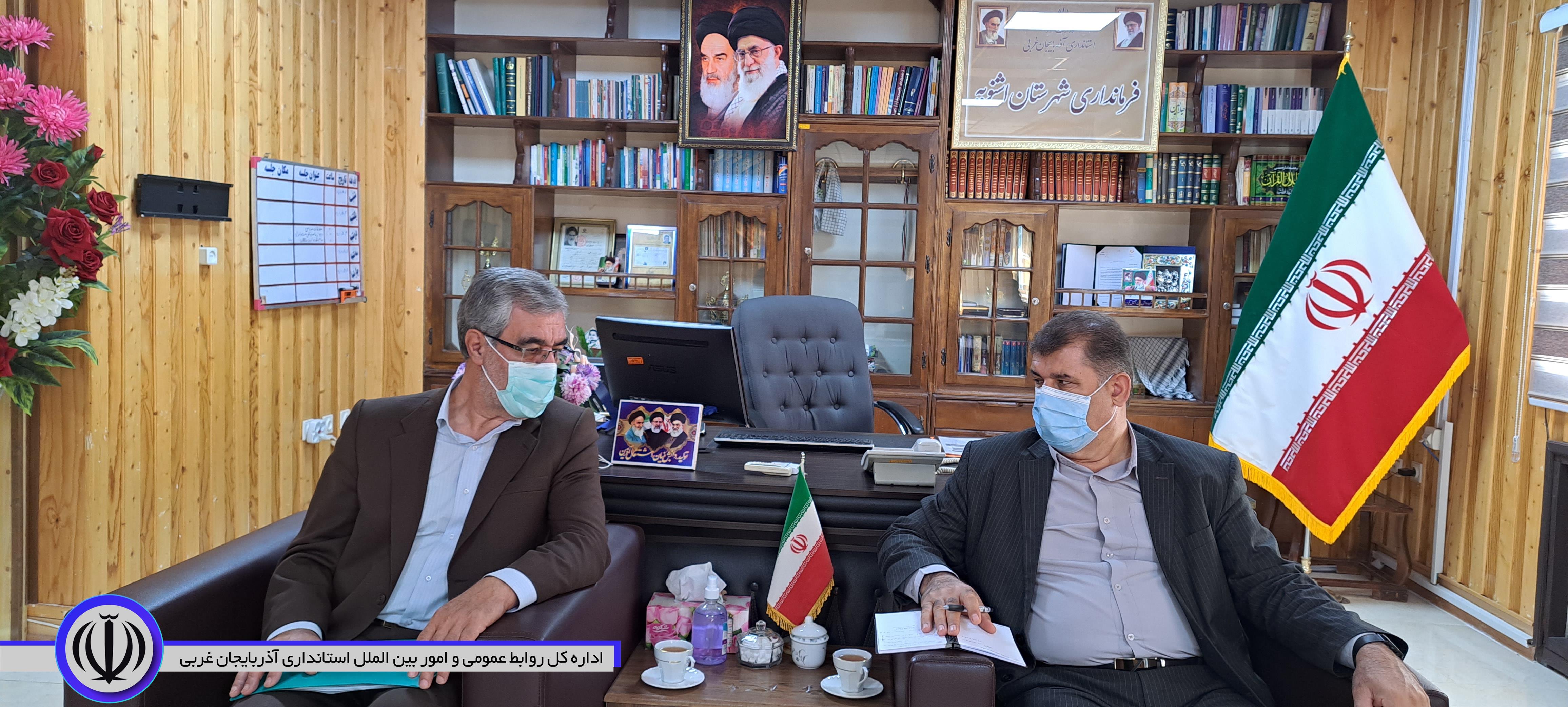 نشست مدیر کل ثبت احوال استان آذربایجانغربی با فرماندار شهرستان اشنویه