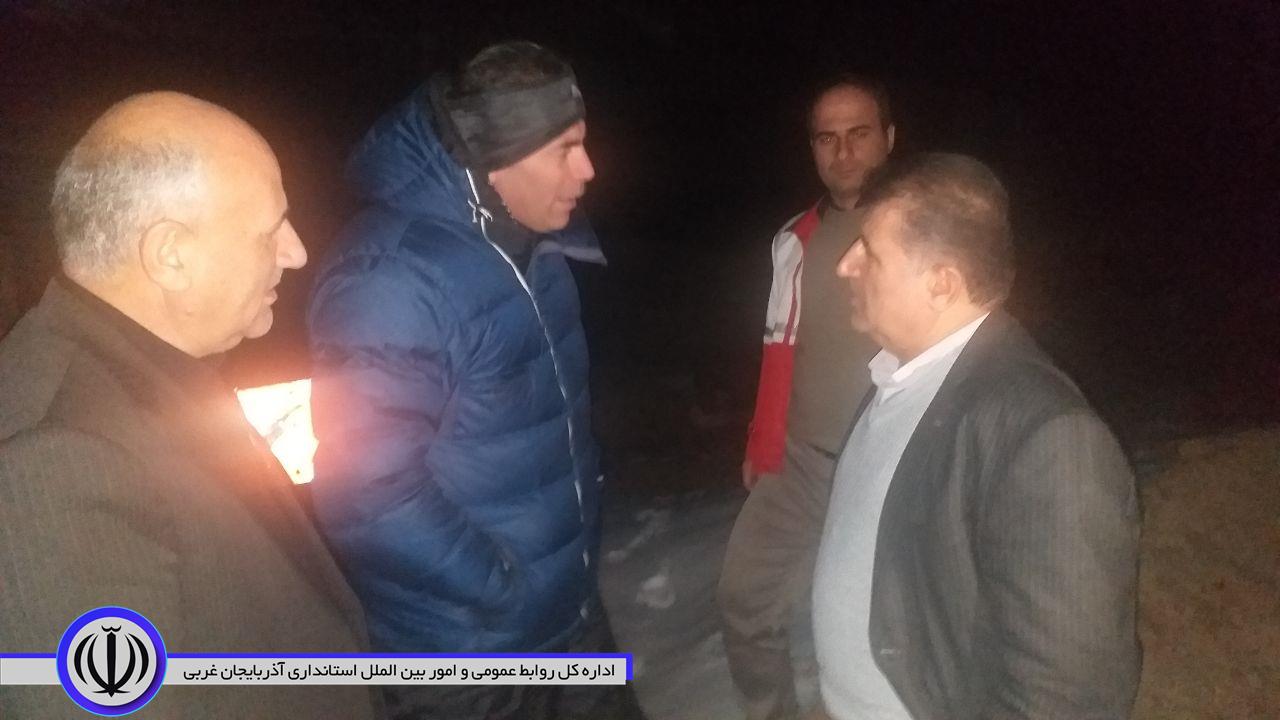 بازدید شبانه فرماندار از گازرسانی به منطقه دشتبیل