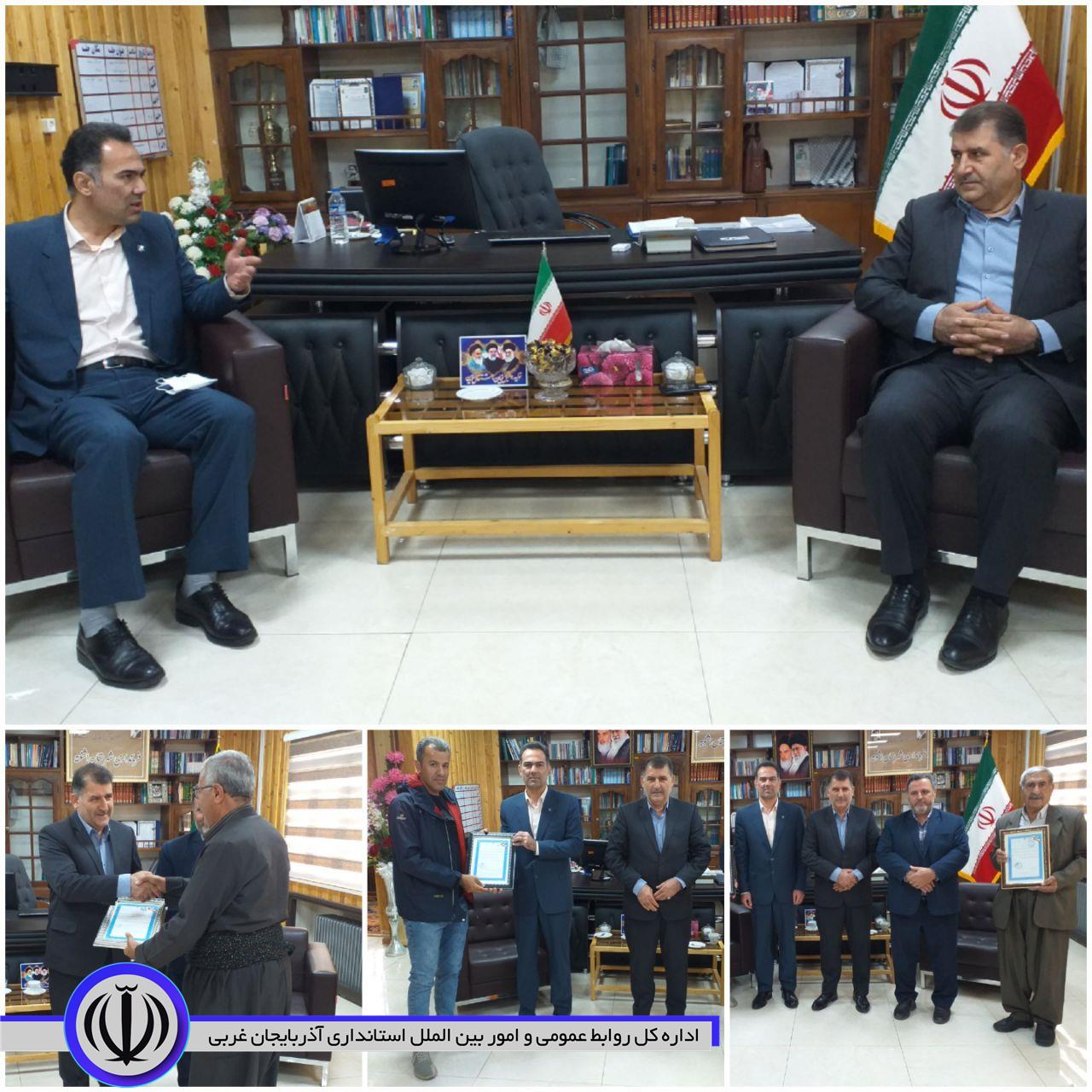 دیدار سرپرست اداره کل استاندارد آذربایجان غربی با فرماندار اشنویه