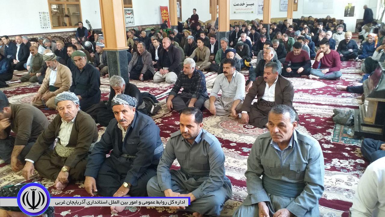 حضور فرماندار اشنویه در آیین عبادی سیاسی نماز جمعه نالوس