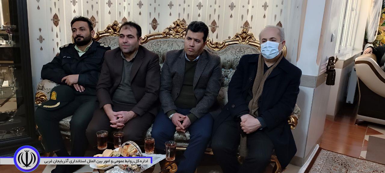 دیدار فرماندار اشنویه با حاج حسن جانفشان قهرمان ملی تنیس روی میز