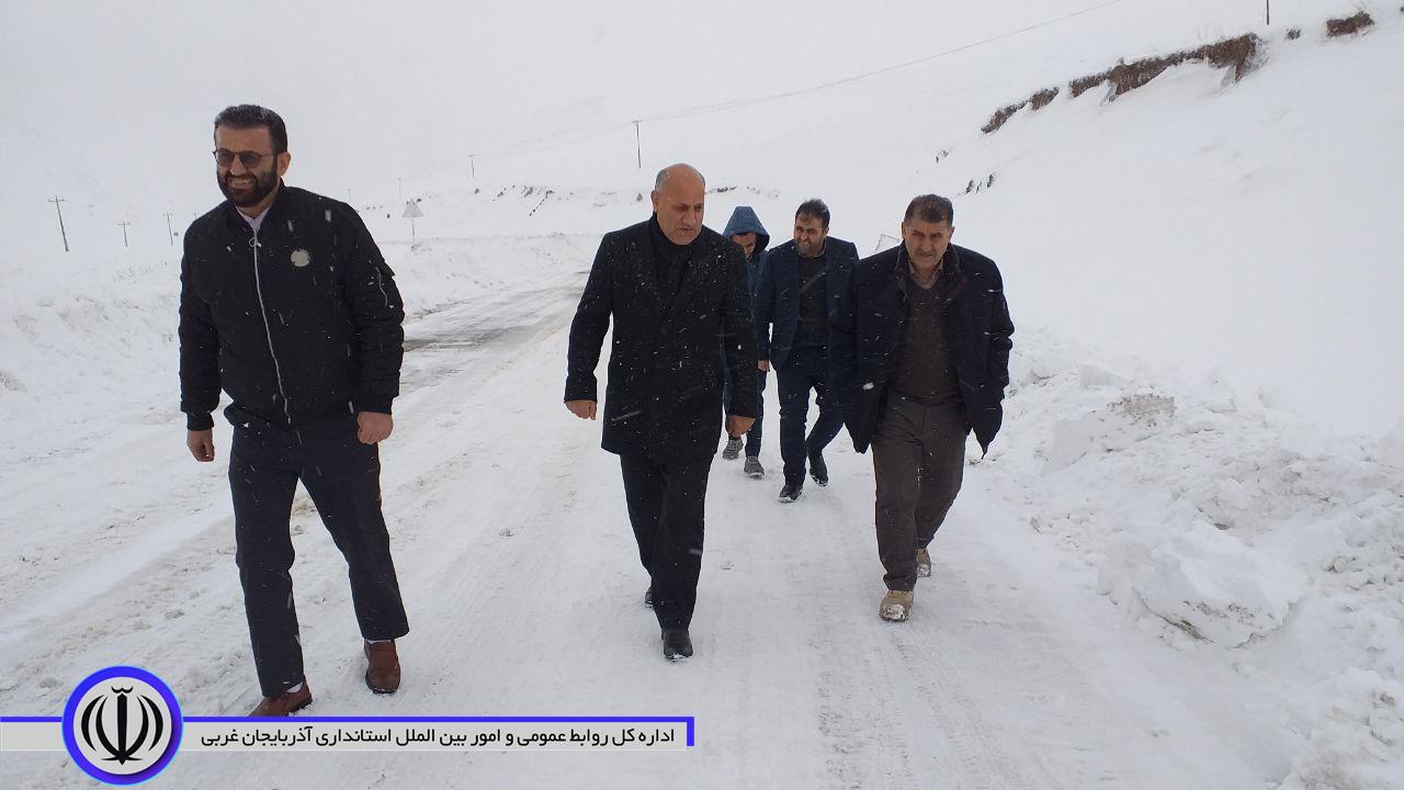 بازدید فرماندار اشنویه از بازگشایی راه های روستایی شهرستان